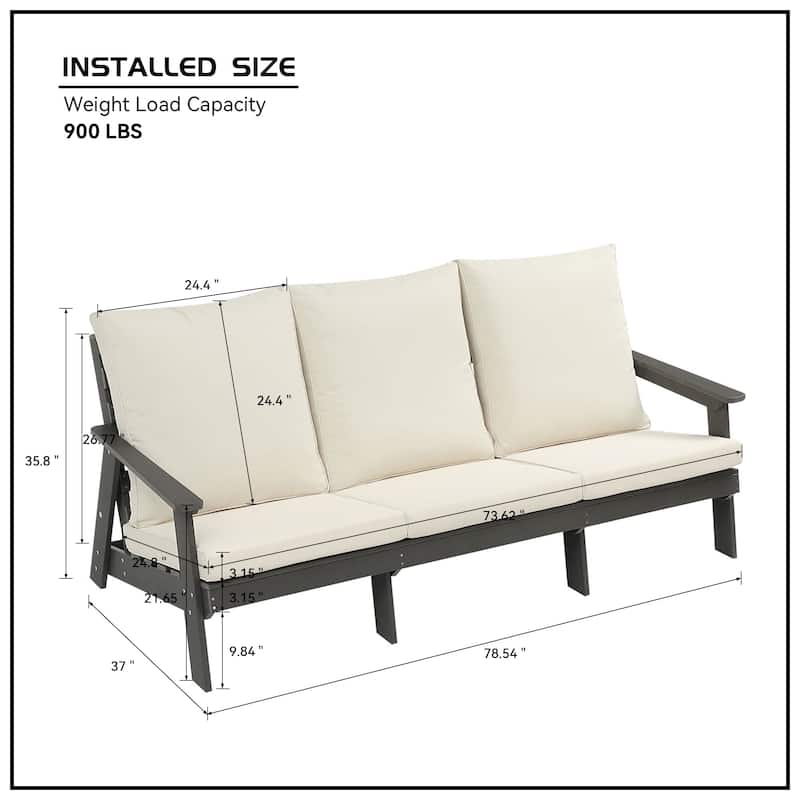 Outdoor Sofa with Cushions