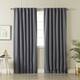 Aurora Home Solid Insulated Thermal Blackout Curtain Panel Pair - 108 - Stone