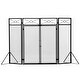 4-Panel Fireplace Screen with 4 Tools and 2 Doors - Bed Bath & Beyond ...