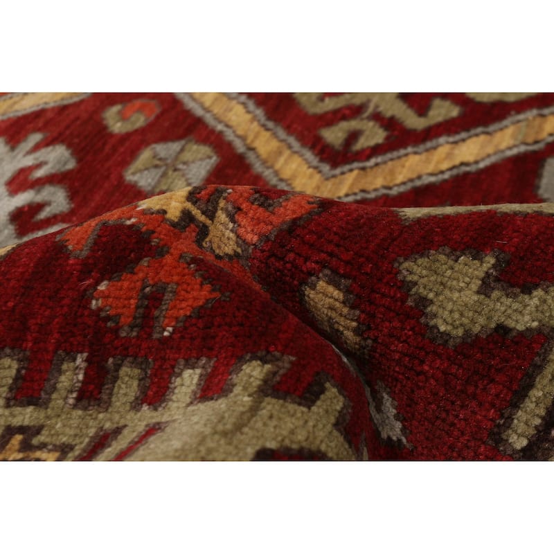 ECARPETGALLERY Hand-knotted Jules Serapi Dark Red Wool Rug - 7'8 x 10'2