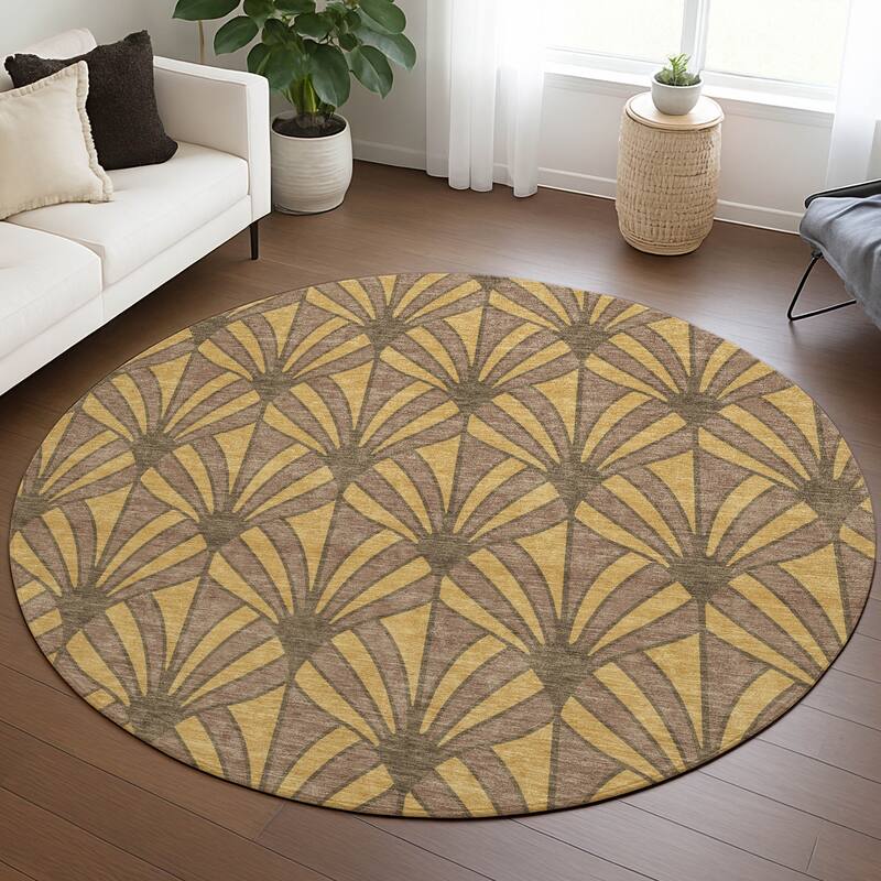 Machine Washable Indoor/ Outdoor Casual Kim Chantille Rug