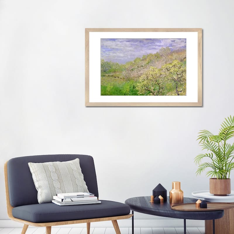 iCanvas "Trees in Blossom" by Claude Monet