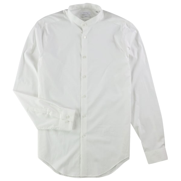 calvin klein mens white dress shirt