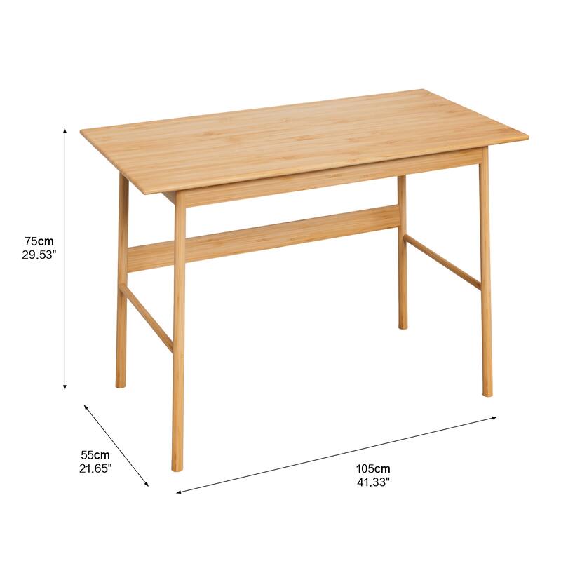 New design Computer Desk, Bamboo Writing Desk, Modern Simple Work Desk for Home Office, Gaming Desk Study Table