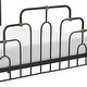 preview thumbnail 19 of 24, Elle Decor Astrid Modern Bed With Metal Headboard and Footboard, Requires No Box Spring