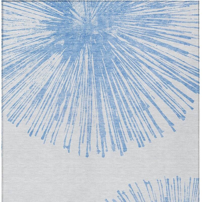 HomeRoots Abstract Transitional Rectangle Outdoor Rug