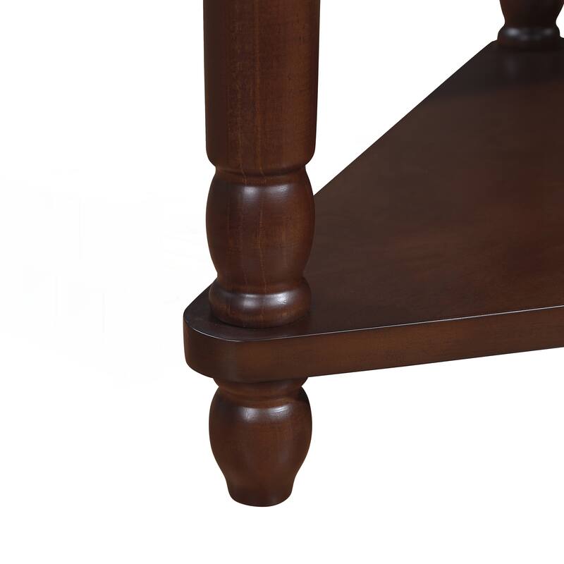 33.8 Inch Small Triangle Corner Table