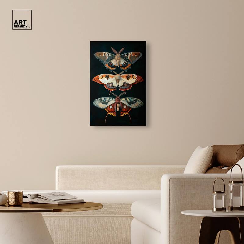 Void's Vivid Visitors Canvas by Art Remedy, Gallery Wrapped