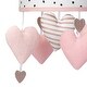 preview thumbnail 2 of 4, Lambs & Ivy Signature Heart to Heart Pink/White Musical Baby Crib Mobile