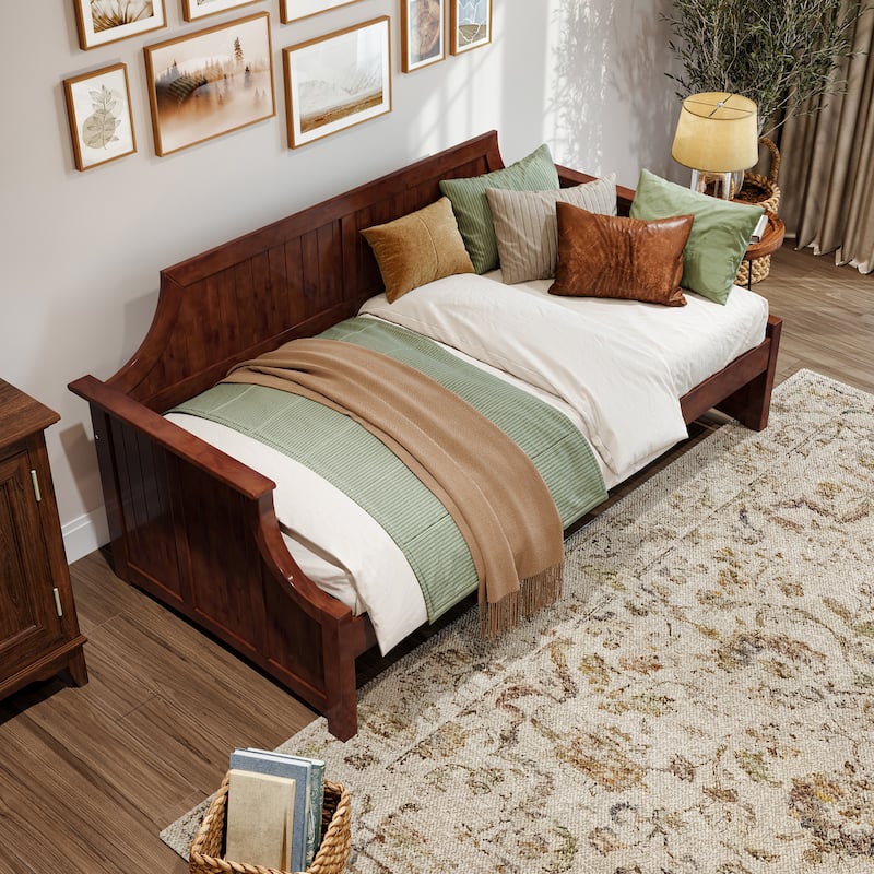 Cambridge Twin Wood Daybed - Walnut