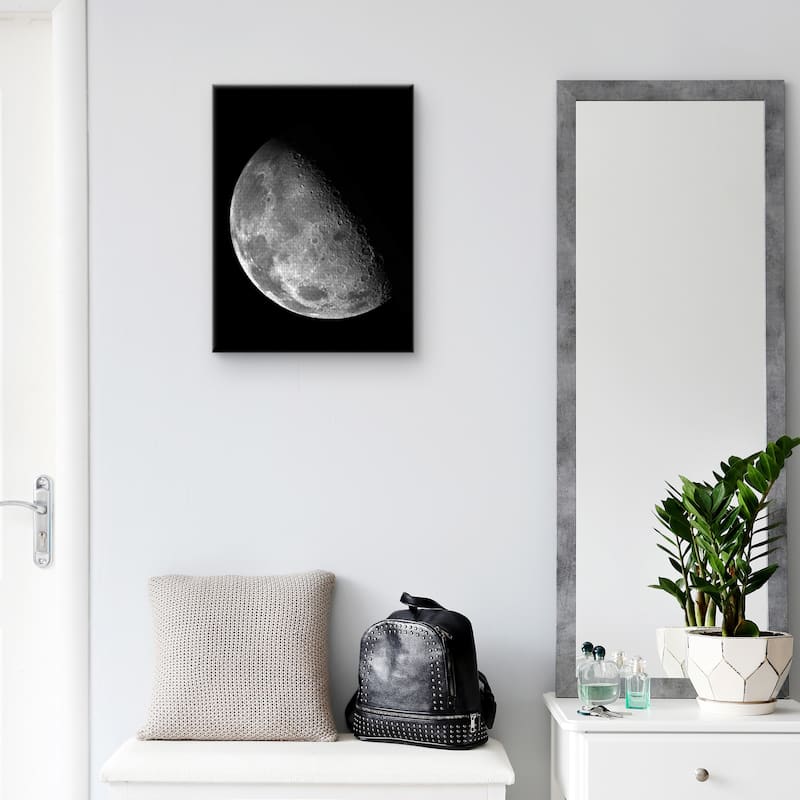 Moon Study Canvas Art Print