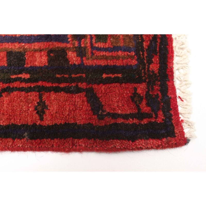 ECARPETGALLERY Hand-knotted Andelz Dark Red Wool Rug - 3'10 x 8'4
