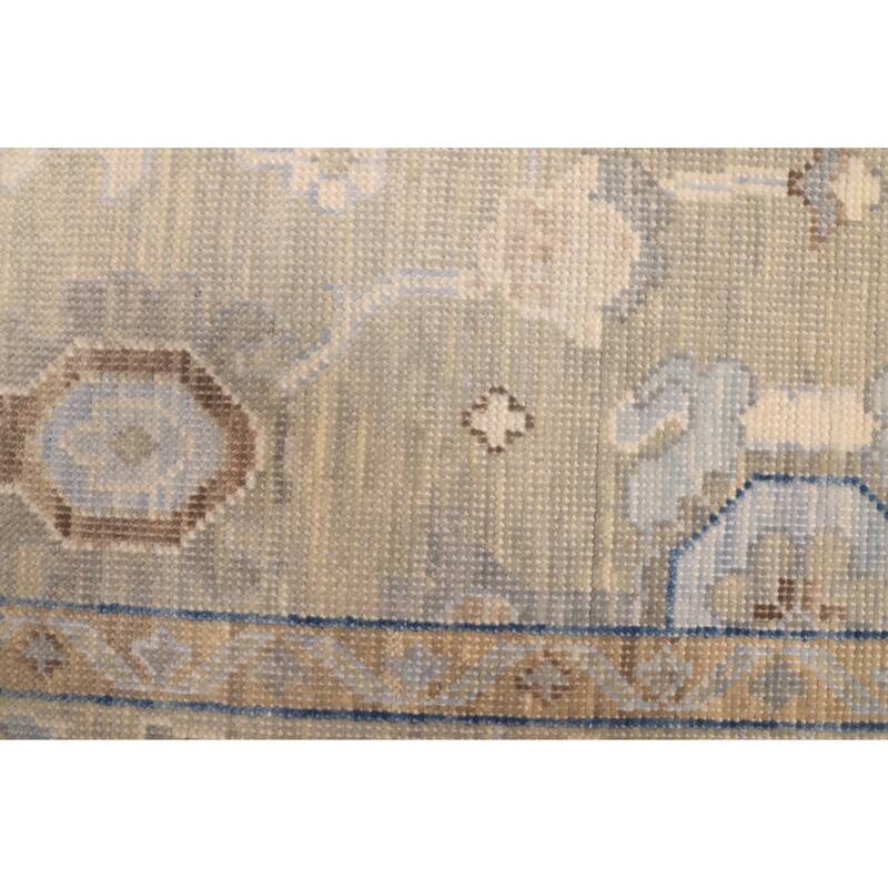 ECARPETGALLERY Hand-knotted Modern Oushak Sage Wool Rug - 8'1 x 10'3