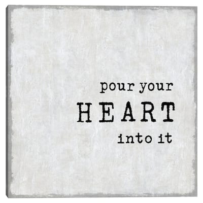 Pour Your Heart by Jamie MacDowell Canvas Art Print