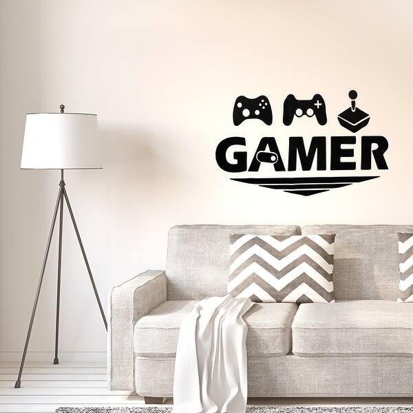 Shop Delicate Gamer Pattern Wall Stickers Removable Art Decal For