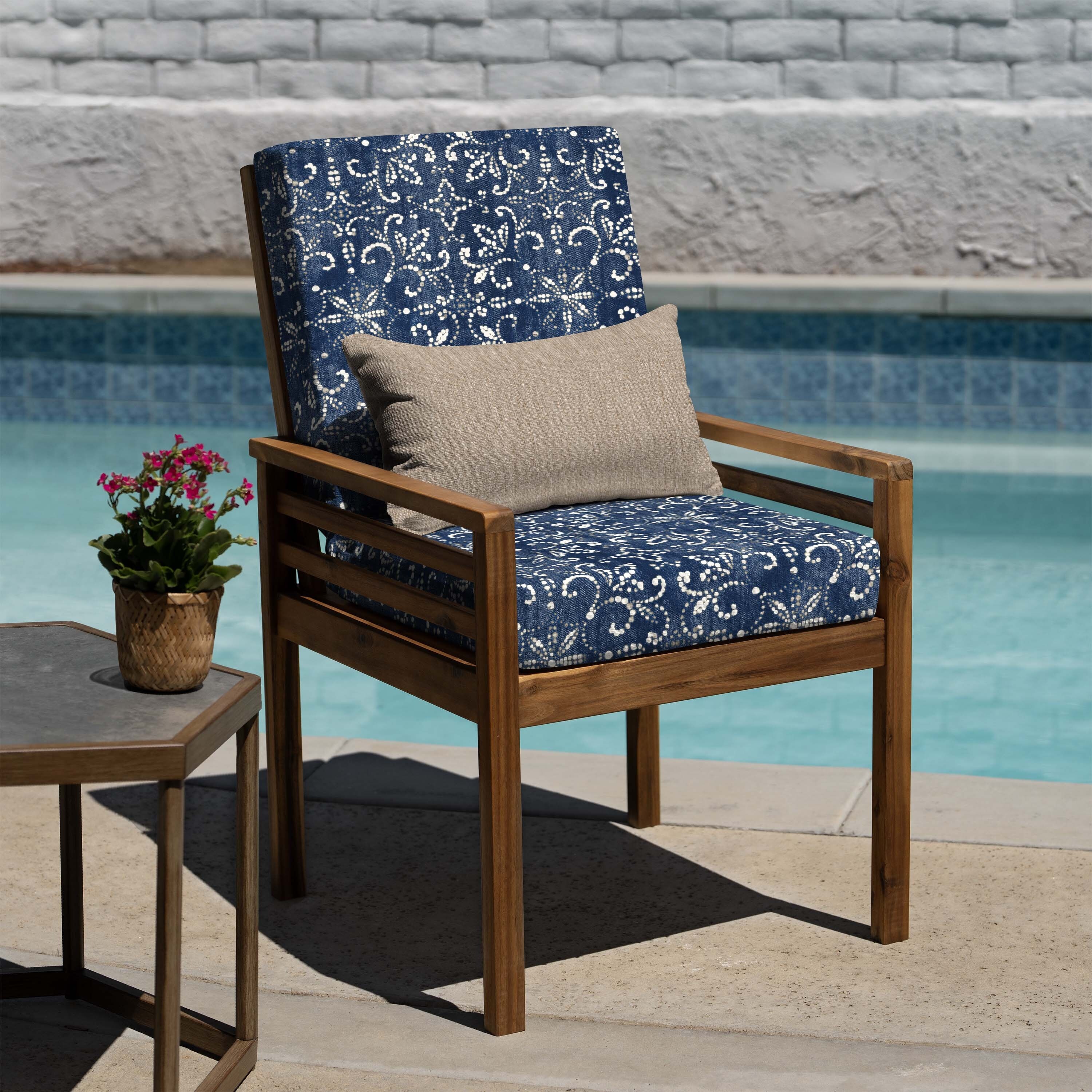 High back dining chair cushions clearance