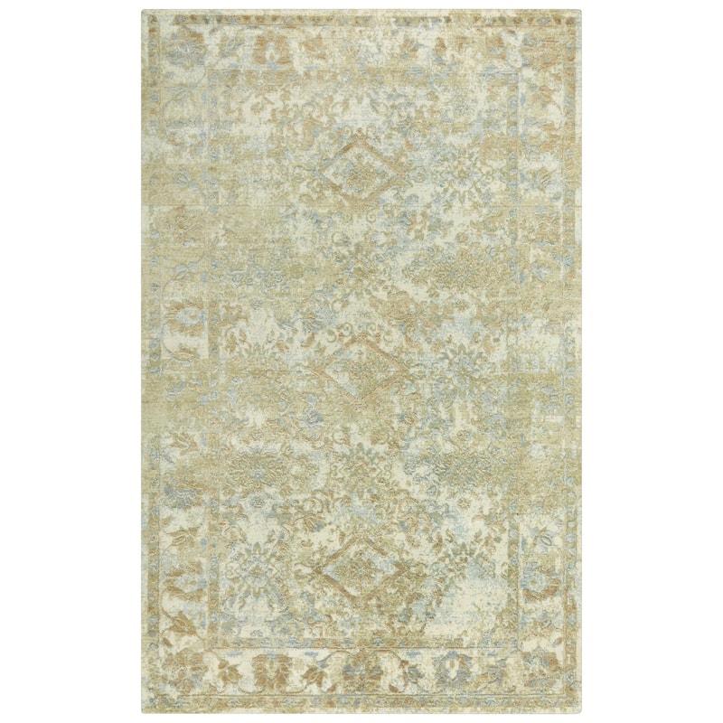 Alora Decor Radiant Diamond Pattern Wool Blend Area Rug - 4' x 6'