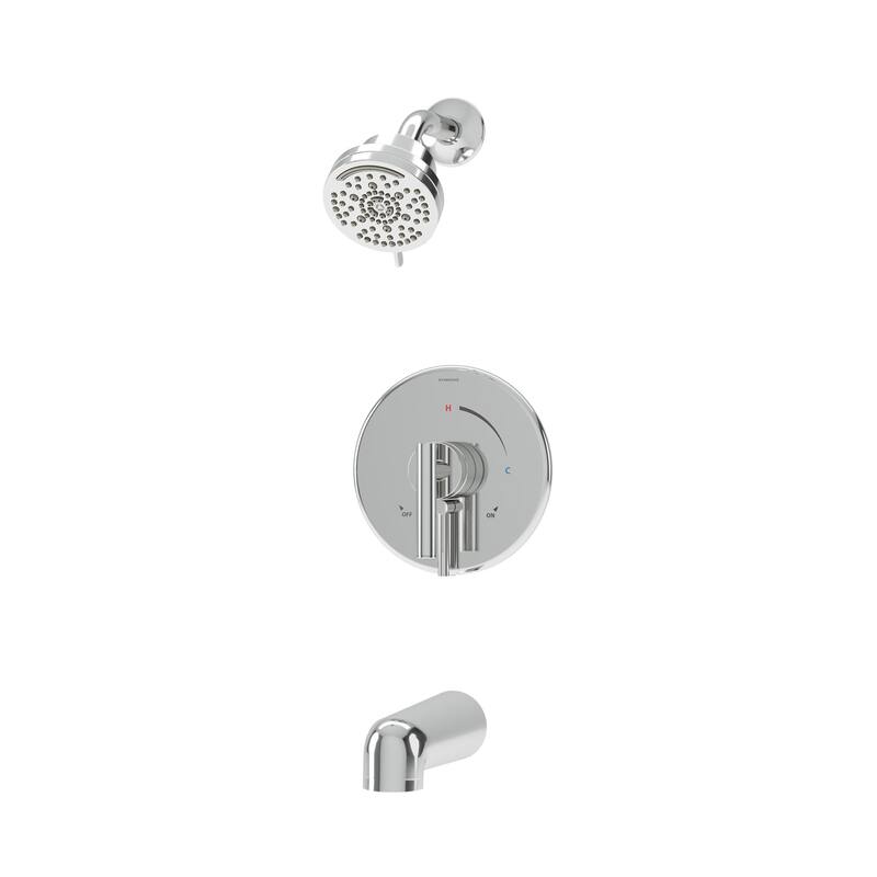 Symmons S3592B15TRM Dia HydroMersion Tub and Shower Trim Package with - Polished Chrome