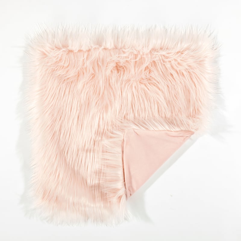 Lush Decor Mongolian Luca Faux Fur Decorative Pillow Cover