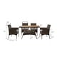 preview thumbnail 4 of 6, Teamson Home - 5-piece Brown Rattan Patio Dining Set