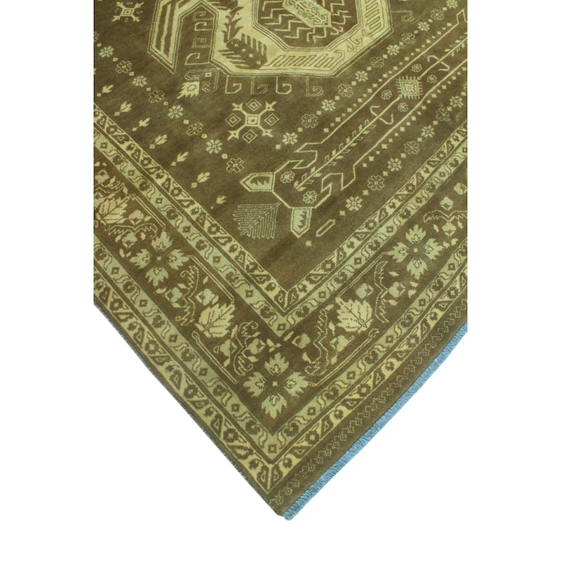 Sun Faded Distressed Anass Brown/Beige Rug - 6'0" x 9'3"