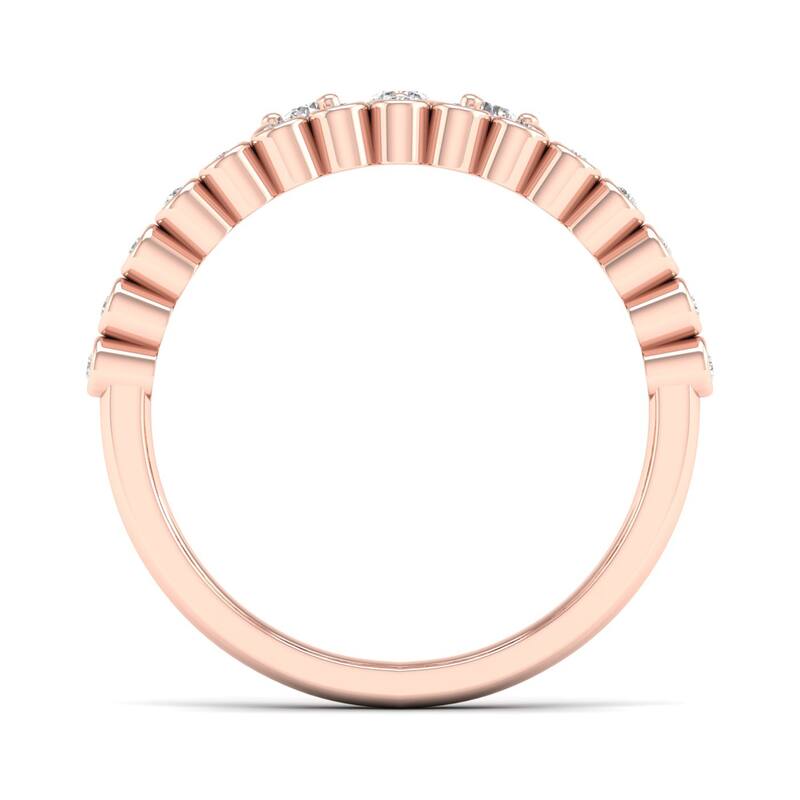 1/4ct TDW Diamond Crown Ring in 10k Gold by De Couer