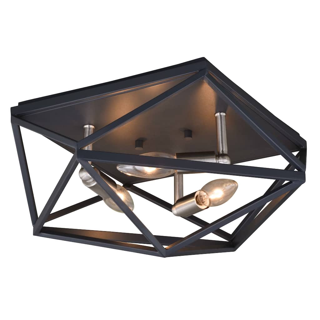 James Allan Atlas 3 Light 15" Wide Flush Mount Ceiling Fixture