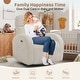 preview thumbnail 14 of 54, Power Swivel Rocker Glider Nursery Recliner with USB Port Set of 2