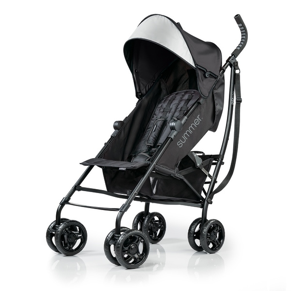 Summer 3Dlite Convenience Stroller, Jet Black - 40.5 x 10.2 x 8.5 inches. Opens flyout.