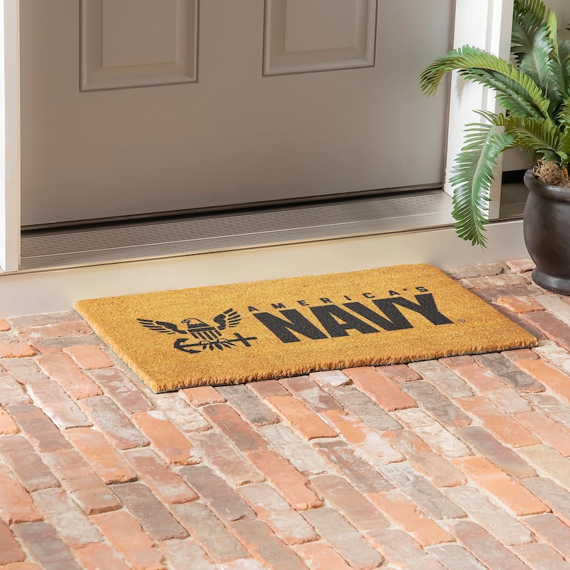 28 in. x 16 in. U.S. Navy, Coir Mat