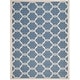 preview thumbnail 64 of 104, SAFAVIEH Courtyard Charleen Indoor/ Outdoor Waterproof Patio Backyard Rug 8' x 11' - Blue/Beige