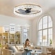 preview thumbnail 33 of 59, Low Profile Ceiling Fan with Light: 20-16 Inch, App Remote Control, Dimmable 3 CCT LED, 6 Wind Speeds, Ultra Quiet