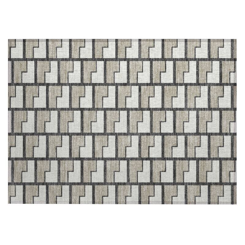 Machine Washable Indoor/ Outdoor Modern Cody Chantille Rug