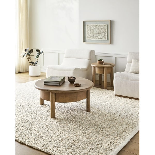 slide 2 of 5, Livabliss Curly Cottage Solid Area Rug Beige - 2' x 3'