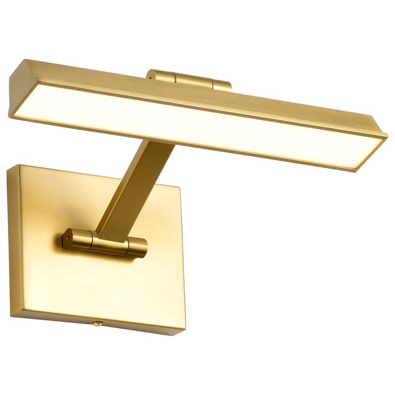 Hazel 1 Foot LED Picture Light 3 CCT Selectable Vintage Brass Finish Acrylic Lens - Vintage Brass