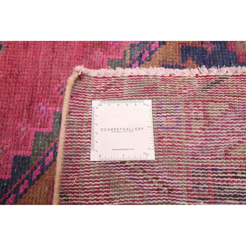 ECARPETGALLERY Hand-knotted Antalya Vintage Dark Pink Wool Rug - 5'4 x 9'2