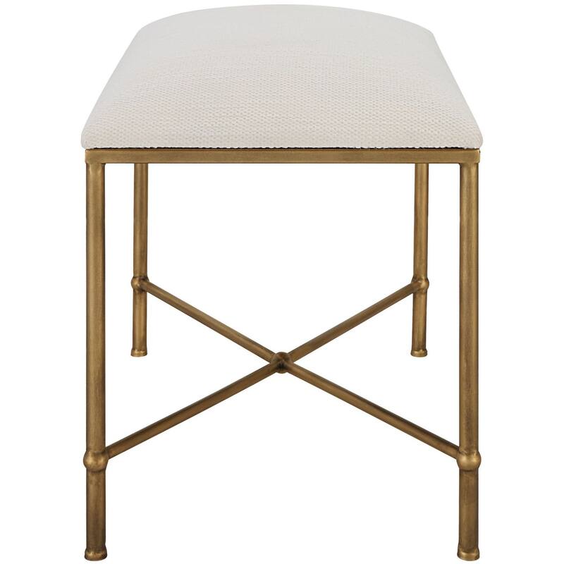 Uttermost 236-AVENHAM-BENCH-SM Avenham 24" Wide Black Framed Bench