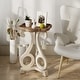 preview thumbnail 13 of 17, COZAYH Rustic Farmhouse Cottagecore Accent End Table Concave Legs - Flower