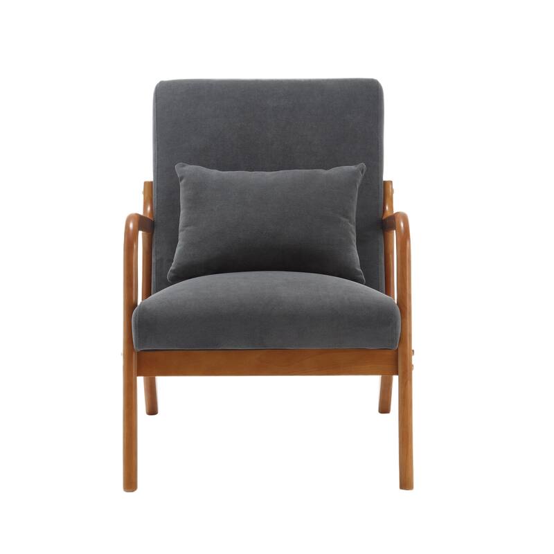 Modern Accent Chair Solid Wood Padding Lounge Armchairs - 23.23" * 29.53" * 30.71"