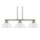 preview thumbnail 8 of 7, Golden Lighting 3602-3LP AB Duncan 3 Light 40" Wide Linear Pendant