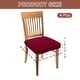 preview thumbnail 12 of 12, Chair Seat Covers, Chair Cushion Slipcovers, Waterproof Seat Protector for Dining Room, Kitchen - 4Pcs Red