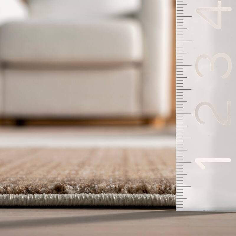 Aspen Checkerboard Fringed Area Rug