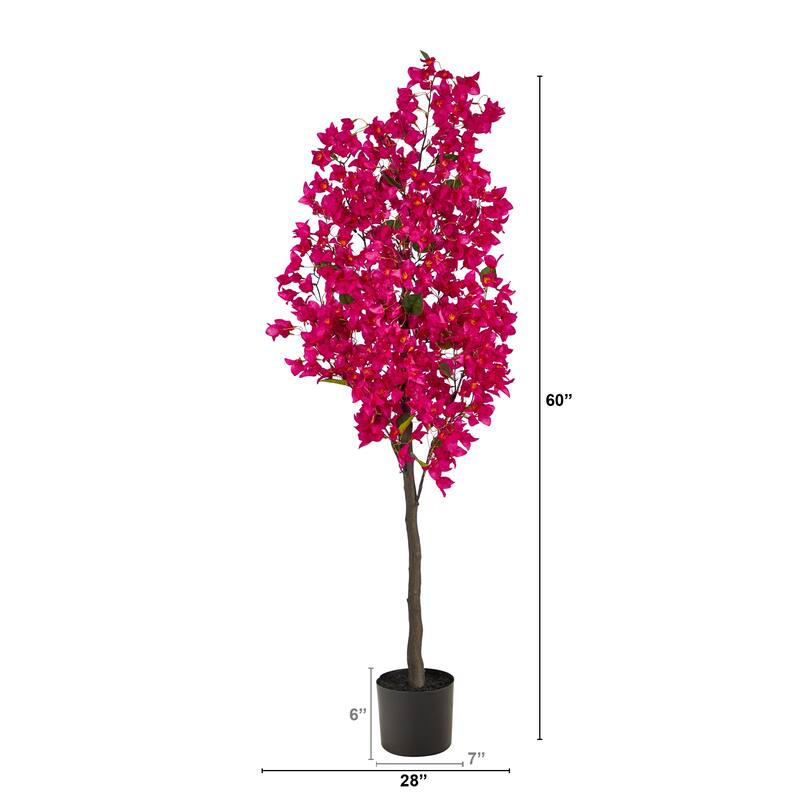 5' Bougainvillea Artificial Tree