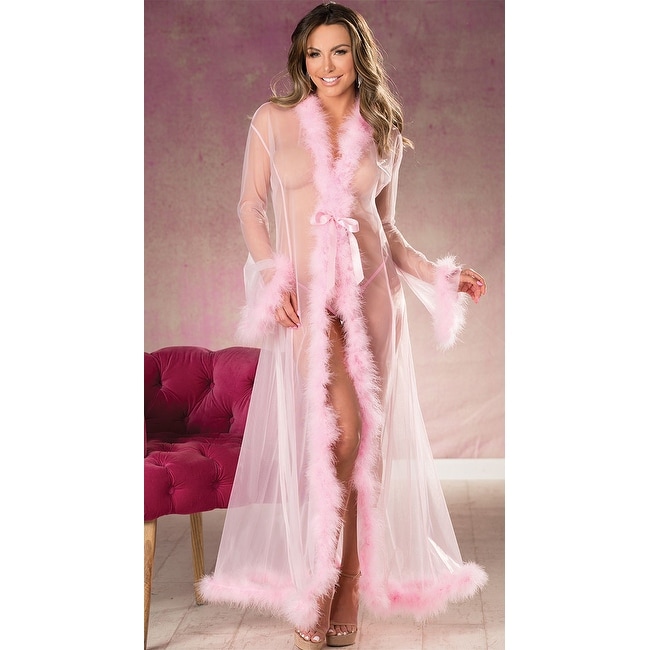 Mesh long robe clearance