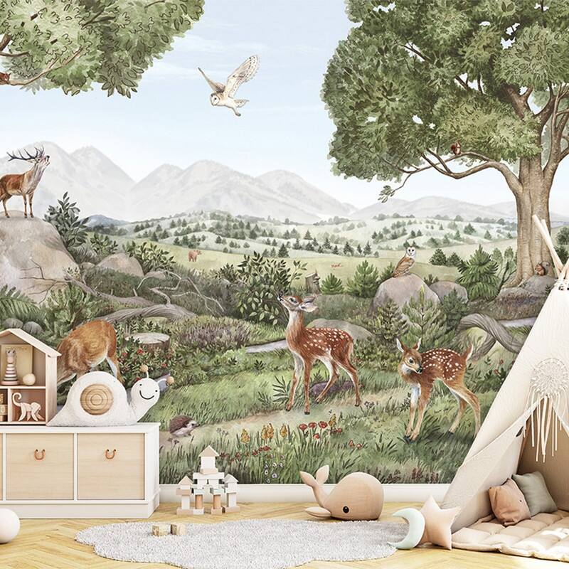 Tempaper Forest Creek Peel and Stick Wall Mural - 8' x 13'