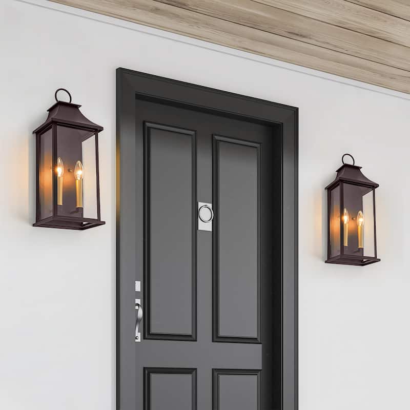 Maxax Black Metal Outdoor Wall Light