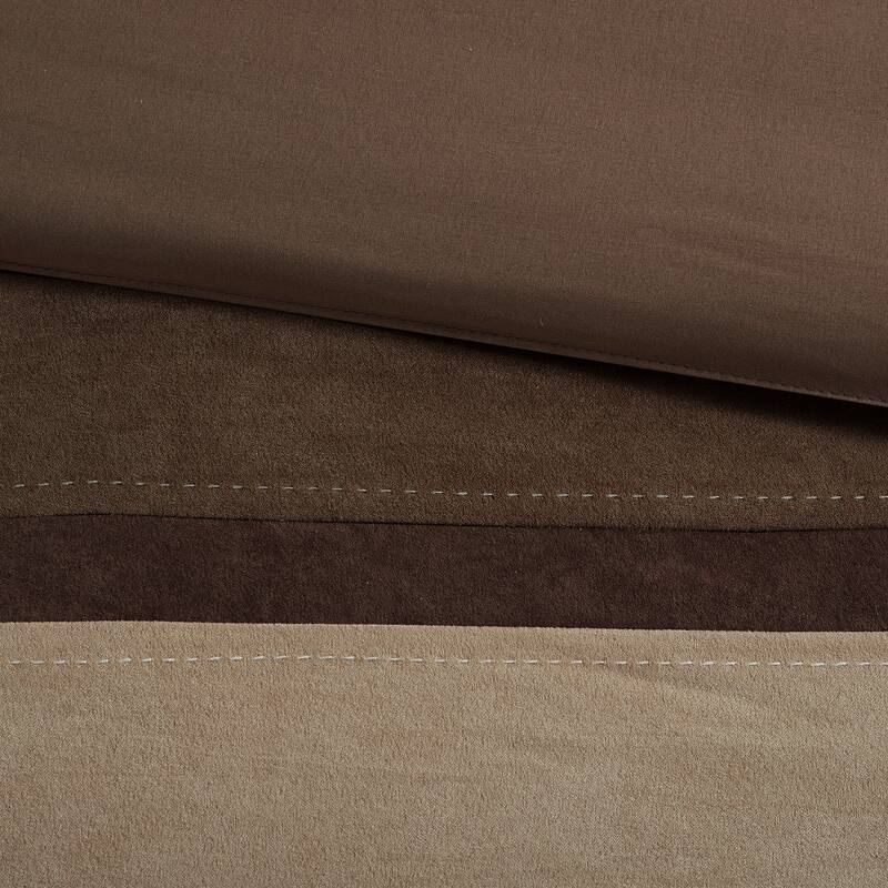 Madison Park Hanover 7 Piece Faux Suede Comforter Set