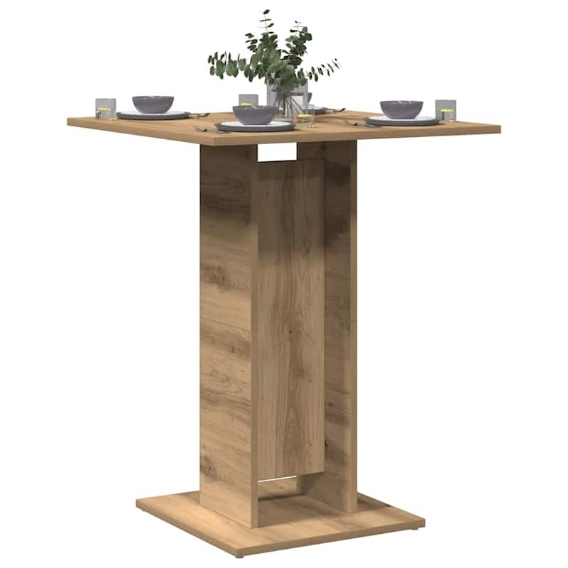 vidaXL Bistro Table Artisan Oak Engineered wood Small Durable - 23.6 x 23.6 x 29.5