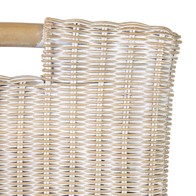 Handmade Natural Rattan Cushioned Bar Stool by East at Main