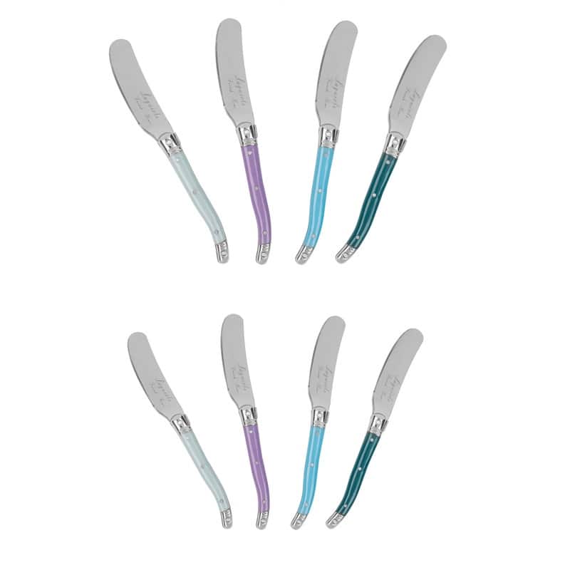 French Home 8-Piece Laguiole Spreader Set - Plum Rose